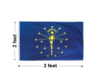 2'x3' Indiana Nylon Outdoor Flag